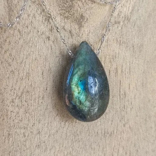 EMILY (Argent 925) Labradorite Grise